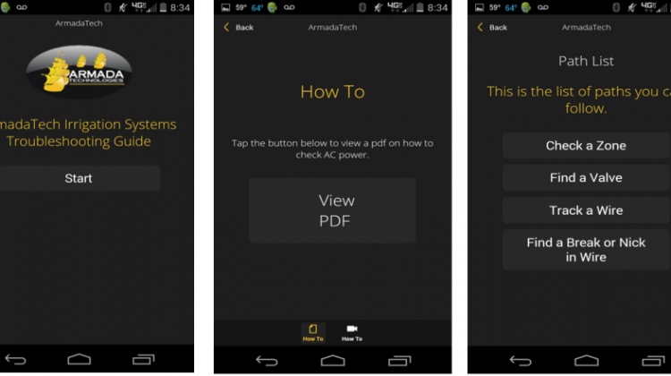 ArmadaTech Releases Irrigation Troubleshooting App. Photo courtesy of ArmadaTech.