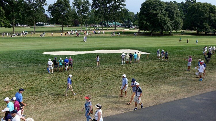 Crowd at Baltusrol Golf Club, PGA Championship 2016